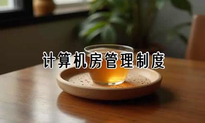 計算機房管理制度與維護服務(wù)全面指南